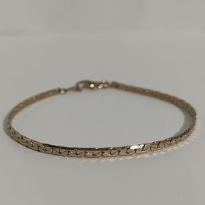Vintage 18k gold plated tennis bracelet